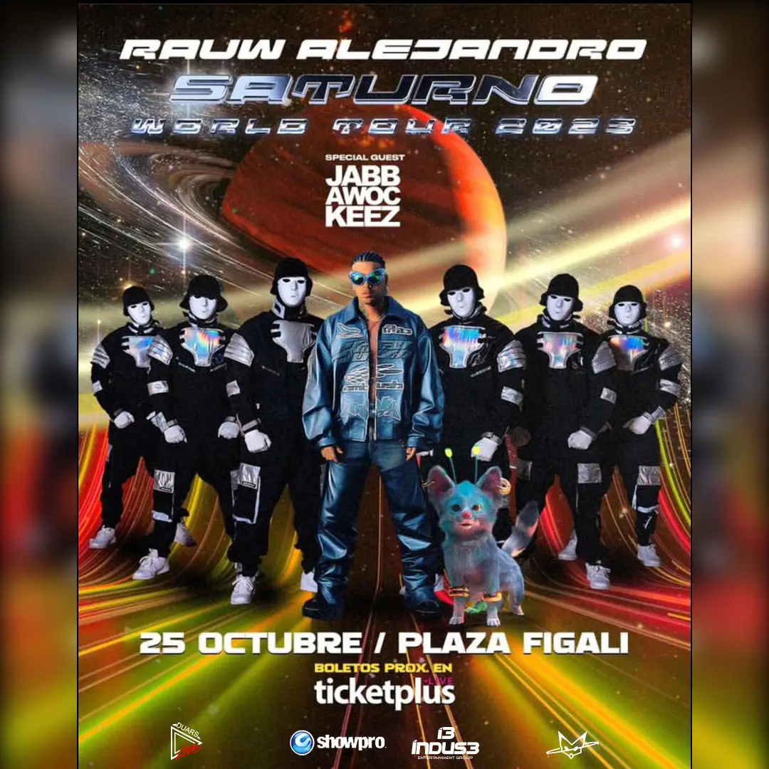 FLYER RAUW ALEJANDRO SATURNO TOUR POSTER 2023 POST